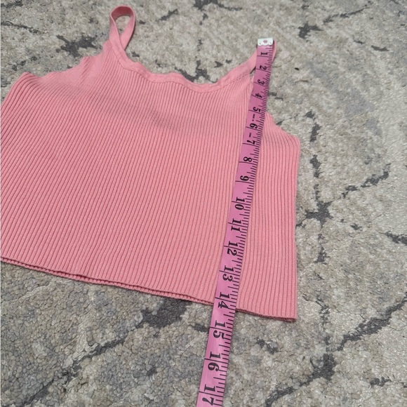 Pink Ribbed Tank Top - Picture 2 of 3